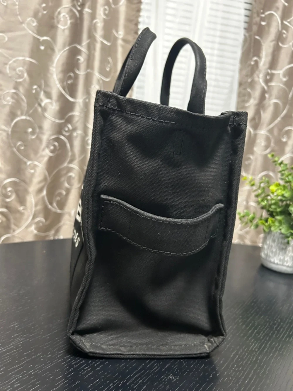 Marc Jacobs Black 'The Tote Bag' Canvas Duffel